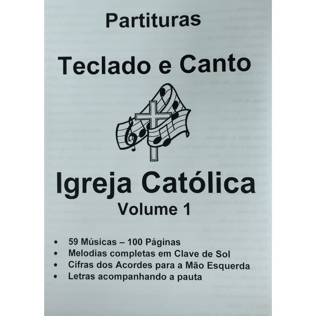 Partituras Piano e Teclado Músicas Católicas – 59 Músicas