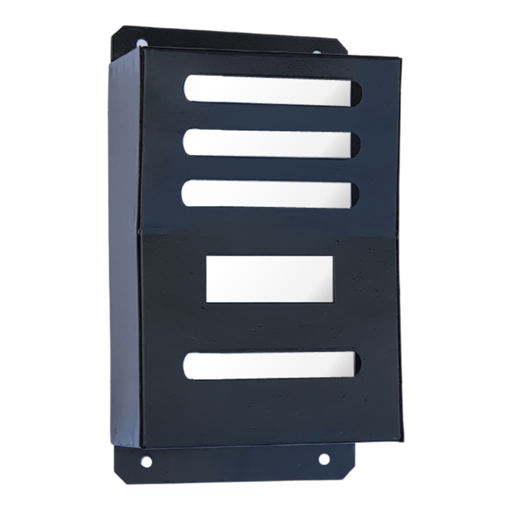 Capa Proteção em aço para interfone Preto