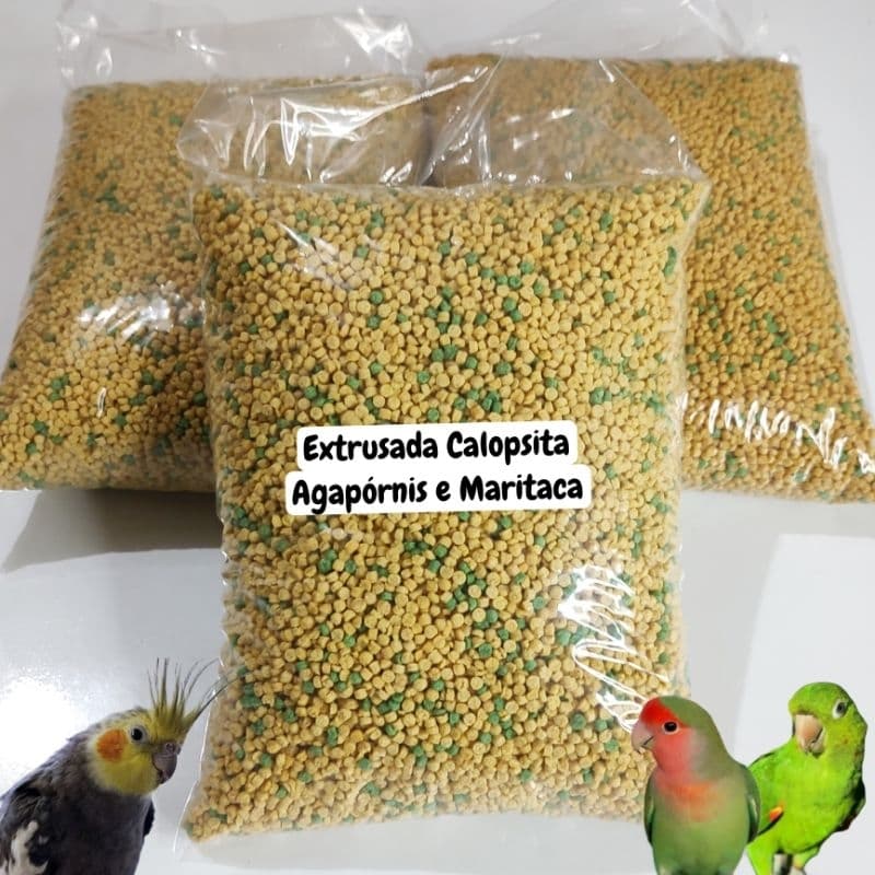 Natura Green Extrusada Média Calopsita, Agapórnis e Maritaca (1Kg)