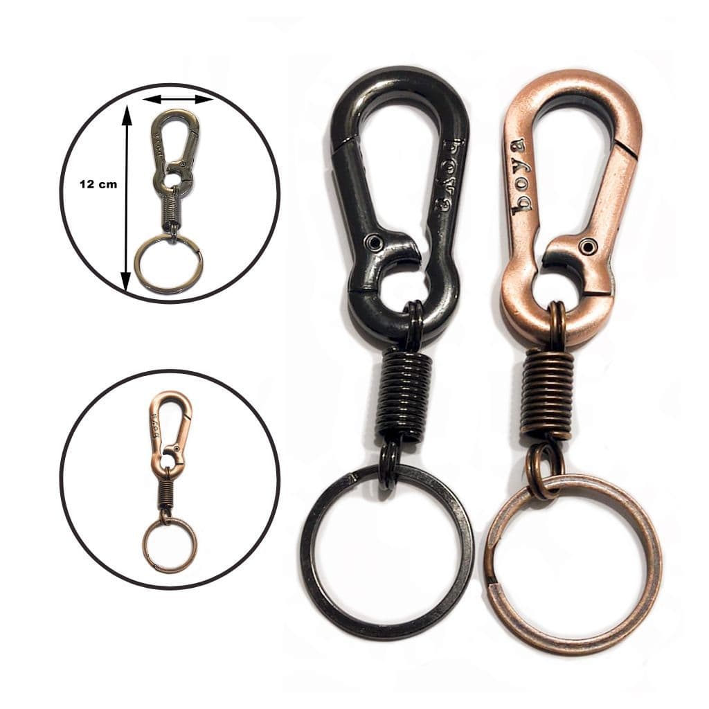 Chaveiro Mosquetão  Cromado Chumbo e Bronze  Cod 6057