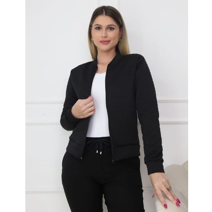 Jaqueta Blusa Bomber Feminina Matelasse De frio Moda Inverno