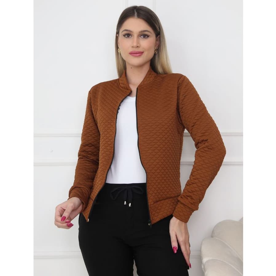 Jaqueta Blusa Feminino Bomber De Frio Matelasse