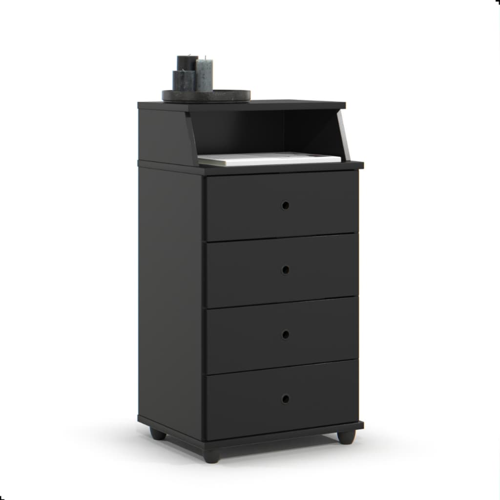 Mesa de Cabeceira Luxo New II 4 Gavetas Novo EJ0