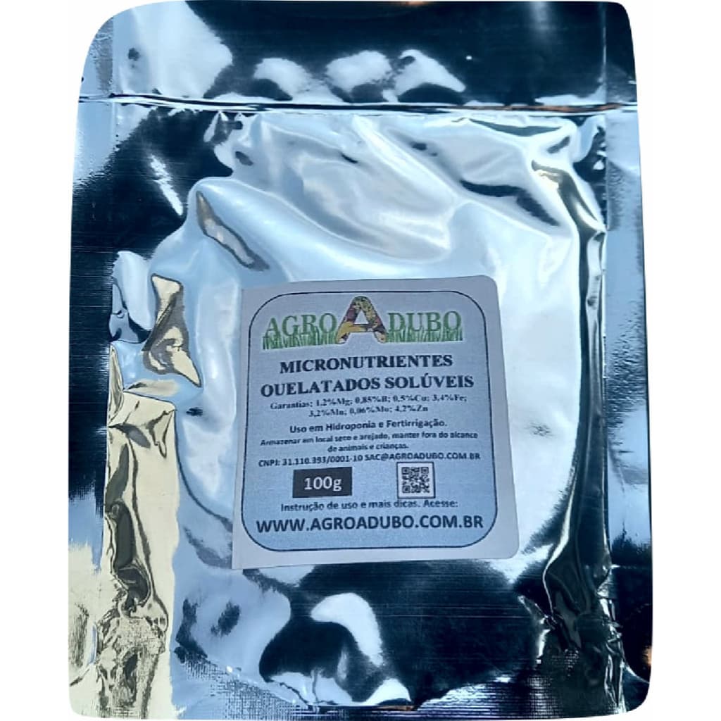 Fertilizante Micronutrientes Soluveis 100g para Hidroponia Fertirrigação