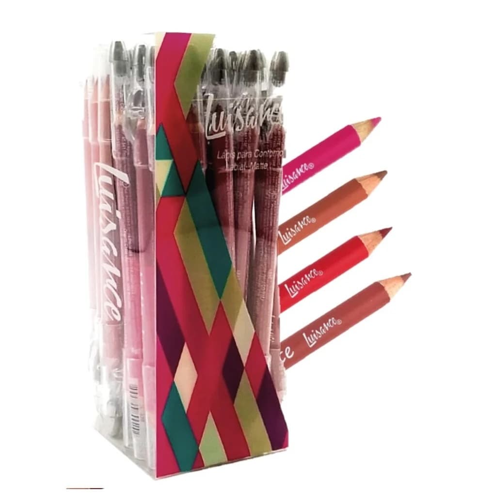 Kit 4 Lápis De Contorno Labial C/ Apontador Luisance