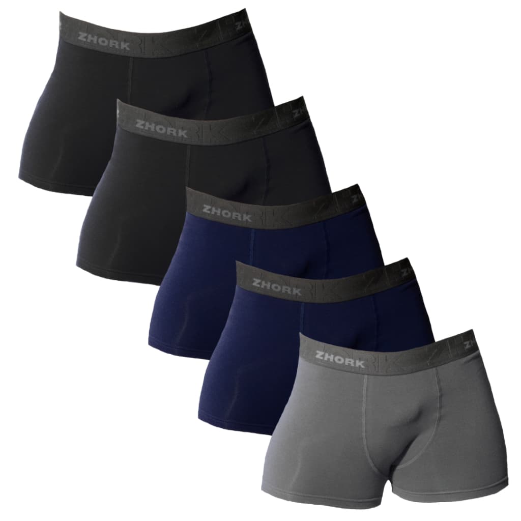 KIT 5 CUECAS BOXER BOX PLUS SIZE EXTRA GRANDE G1 G2 G3 G4 ORIGINAL ZHORK