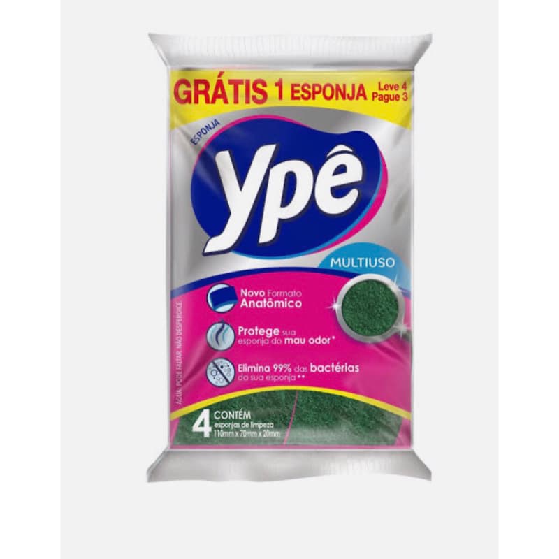 Esponja Multiuso Ypê Lava Louças Bucha Cozinha