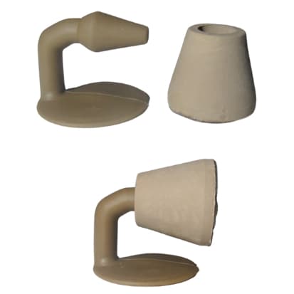 Kit 2 Trava de Porta Batente Fixador Prendedor Adesivo Amortece Impacto Batedor Peso Segurador