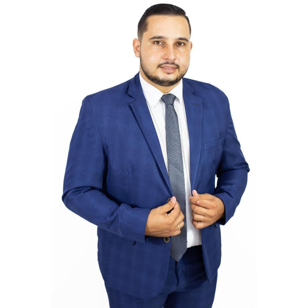 TERNO POLIVISCOSE XADREZ AZUL - PRÍNCIPE DE GALES