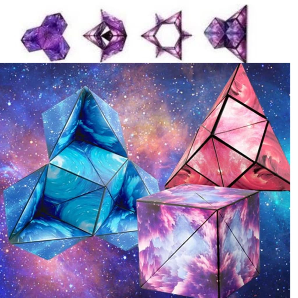 Cubo magico mutavel full magnetico 72 formas classe ultra raro