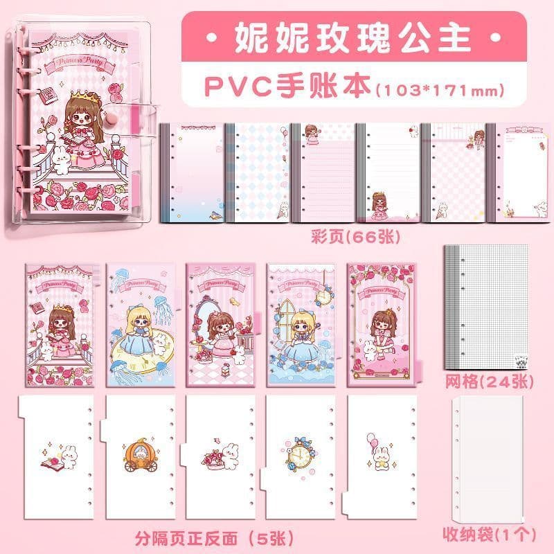 Caderno fichário de mão DIY  ,capa de PVC