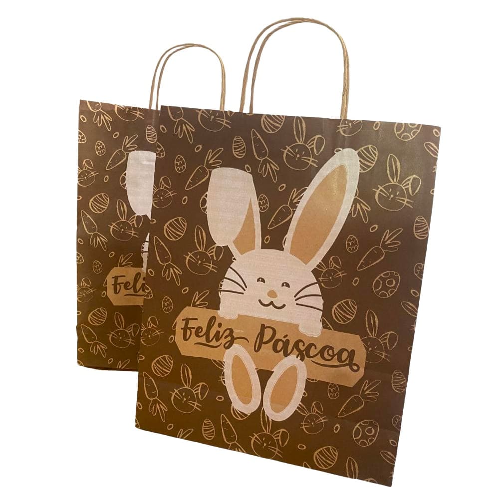 Sacola Kraft Páscoa N.01 ( 18x10x22 - 30unid ) Direto da Fábrica ( P5 N.01 )