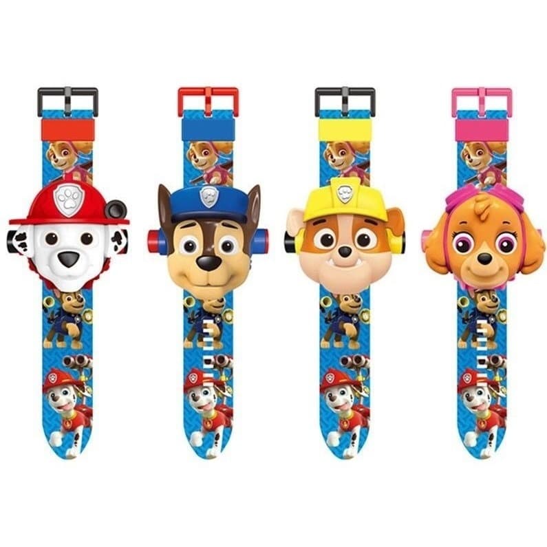 Relógio infantil Patrulha Canina Pokémon Homem Arranha Liga da Justiça