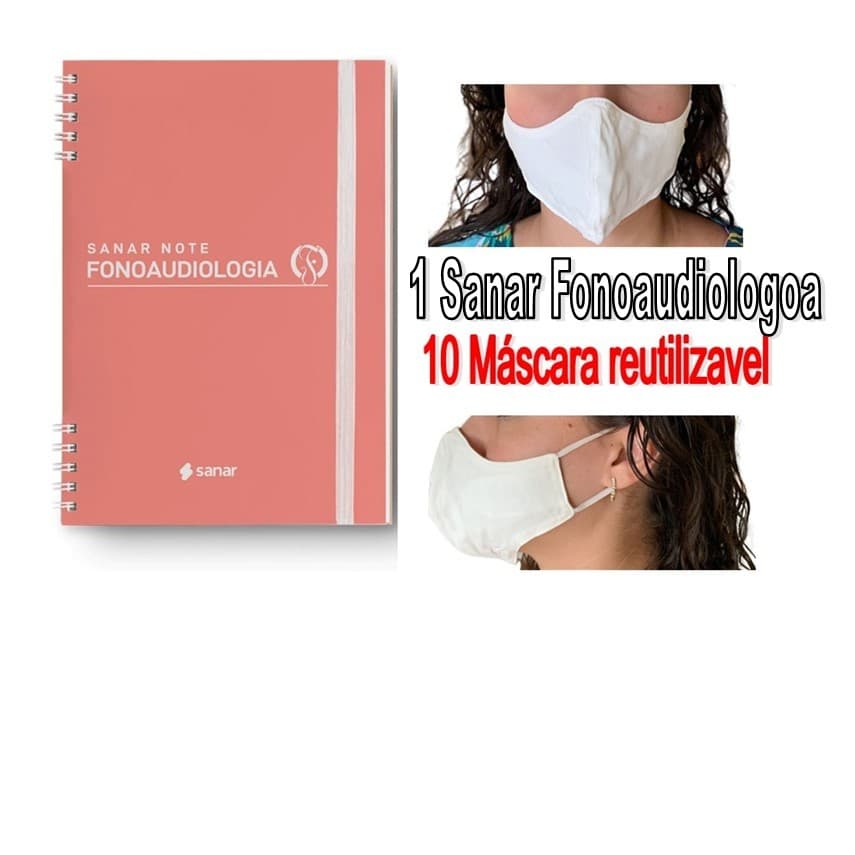 Sanar Note de Fonoaudiologia + 10 Mascara Reutilizavel