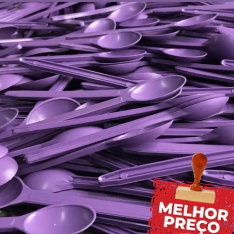 1000~4000 COLHER AÇAÍ ROXA REFORÇADA 13 CM OFF