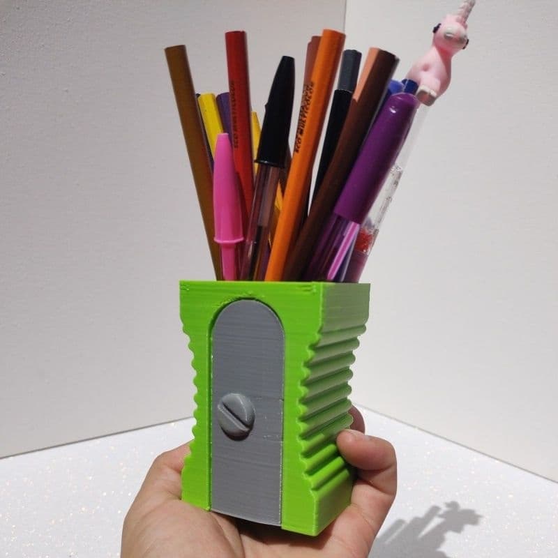 Porta Canetas em Formato de Apontador - Organização com Criatividade!