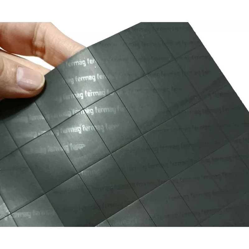 100 pedaços 2x2,8cm de ímã adesivado Fermag p/ ímãs de geladeira com fotos