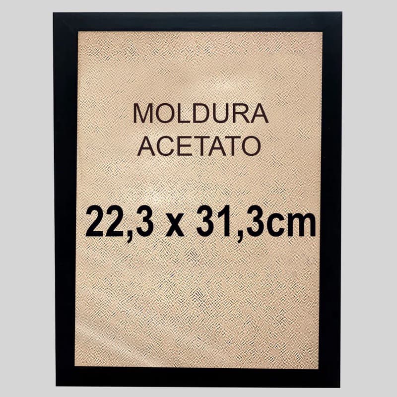 Moldura Quadro 22,3x31,3cm Deluxe para Quebra-Cabeça – Com Acrílico Cristal Inquebrável e Fundo Rígido