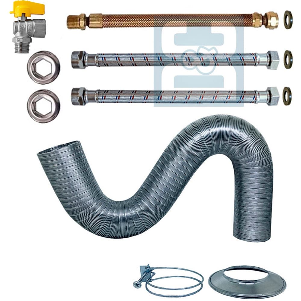 Kit Instalação do Aquecedor A Gás Lorenzetti 7 Litros Lz750bp 90mm