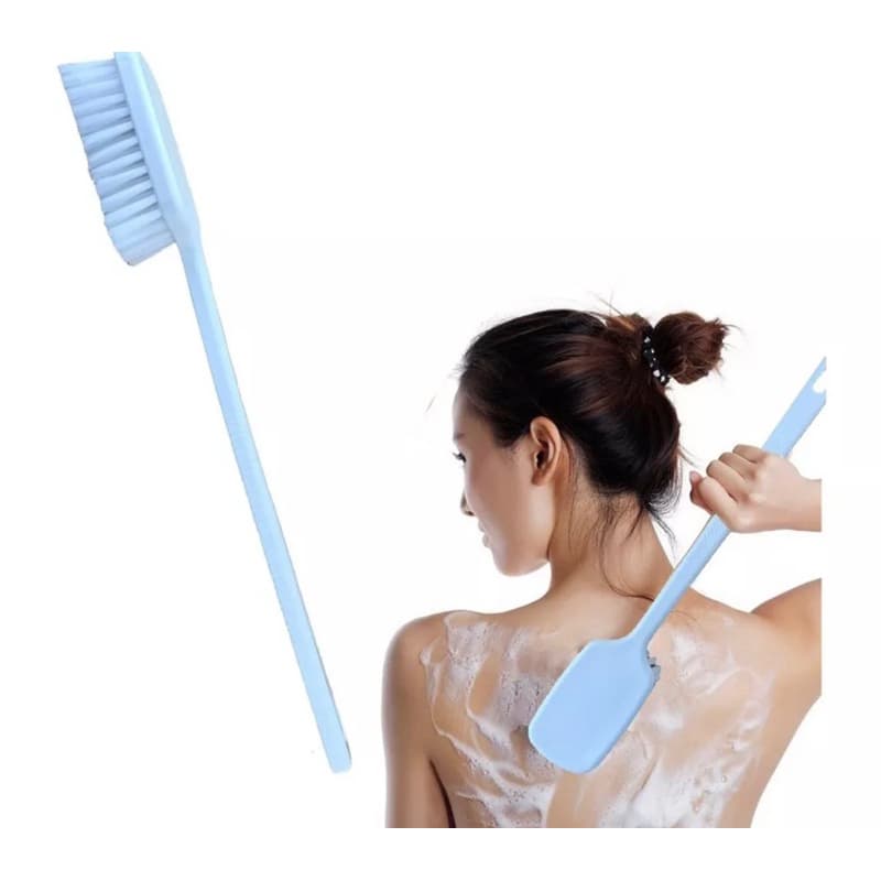 Escova Spa Para Banho Limpeza Costas E Geral Cabo Longo Cerdas Macia