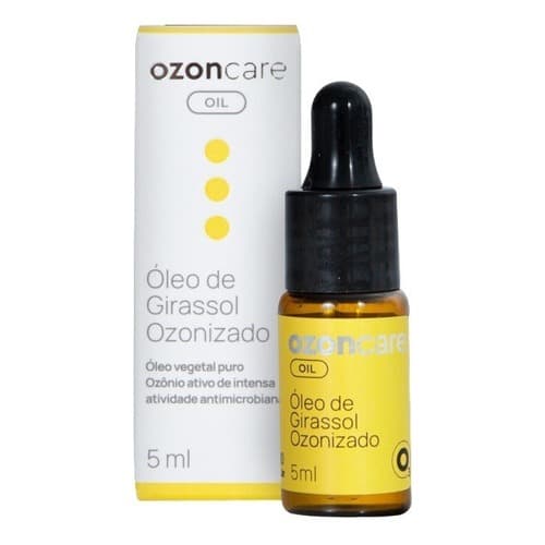 Óleo De Girassol Ozonizado Ozoncare 5ml Cicatrizante Ação Regeneradora