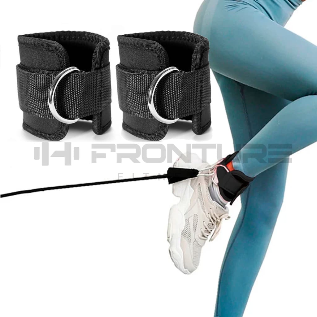 Polia Baixa Tornozeleira Cross Over Puxador Glúteo Academia Musculação Funcional Fitness PAR
