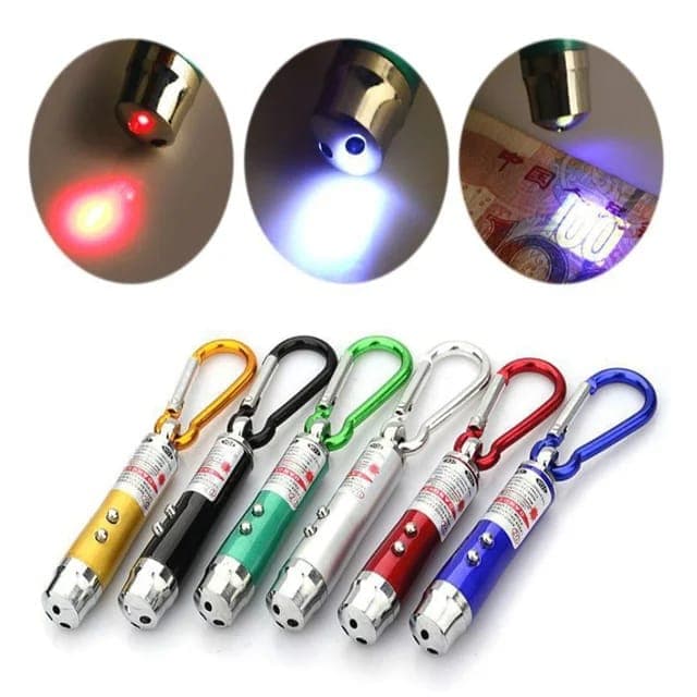 Caneta laser vermelho Alta qualidade 3 em 1 1mv 49 pés laser mini lanterna led feixe de luz ponteiro