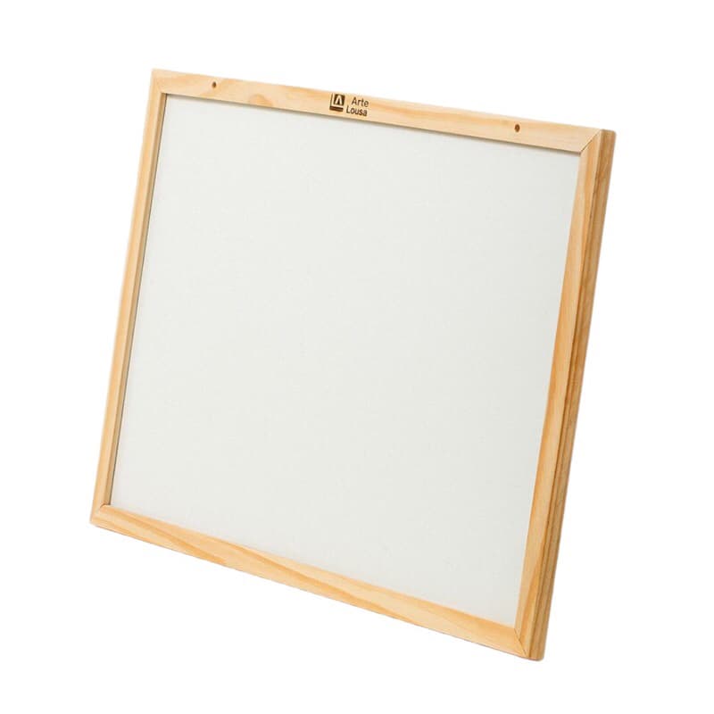 Quadro Branco 60X40 Moldura em Madeira Escolar Médio Lousa Branca Infantil Bem Lisinha e Fácil de Apagar