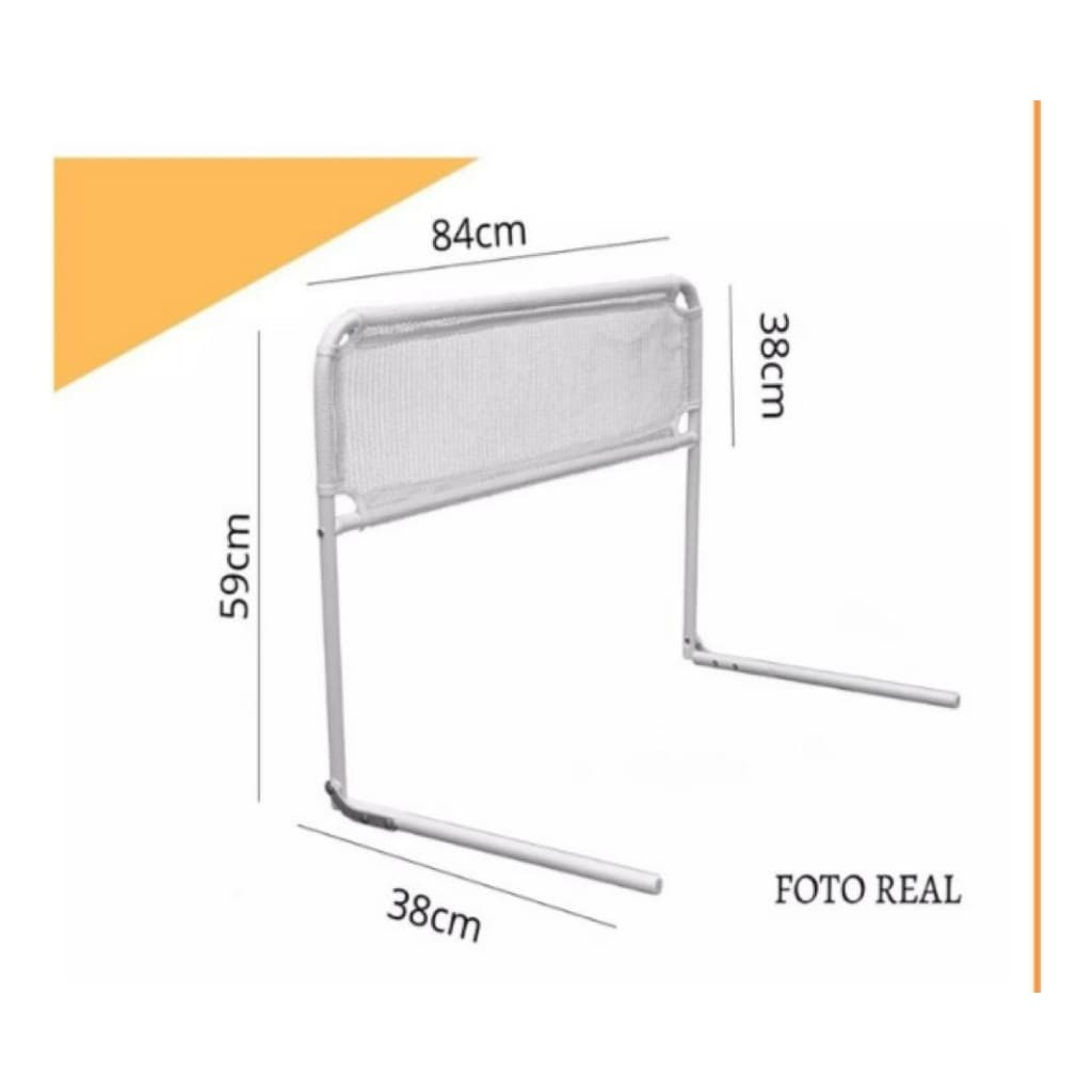 Grade De Cama Média Com Tela de Proteção Para Crianças e Idosos Cama Normal Ou Box - 84cm X 59 Cm