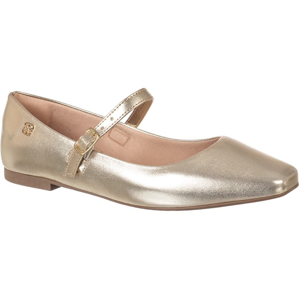 Sapatilha Feminina GiGiL Bico Quadrado Mary Jane Boneca Sapatinho Confortável Moda Blogueira Macia