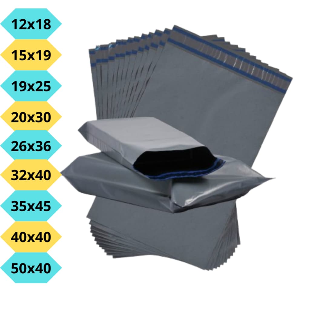 100 Envelope de Segurança Saco Plástico Envio E-commcerce Promoção