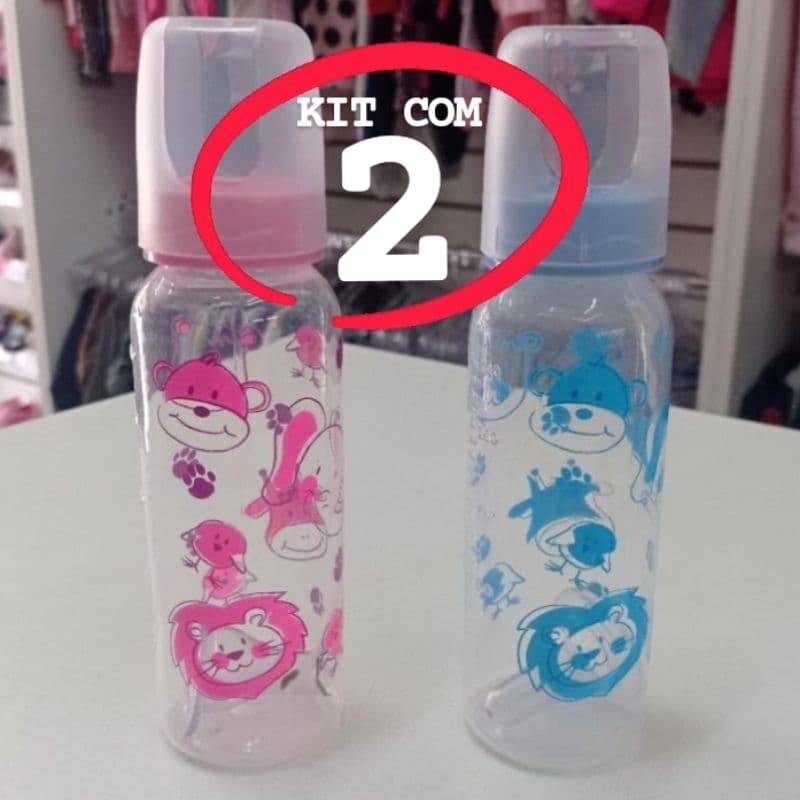 Kit com 2 Mamadeiras 240ml