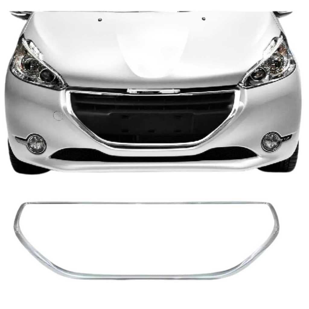 Friso Cromado Grade Dianteira Radiador Fiparts Peugeot 208 Ano 12/16 Cód 17013