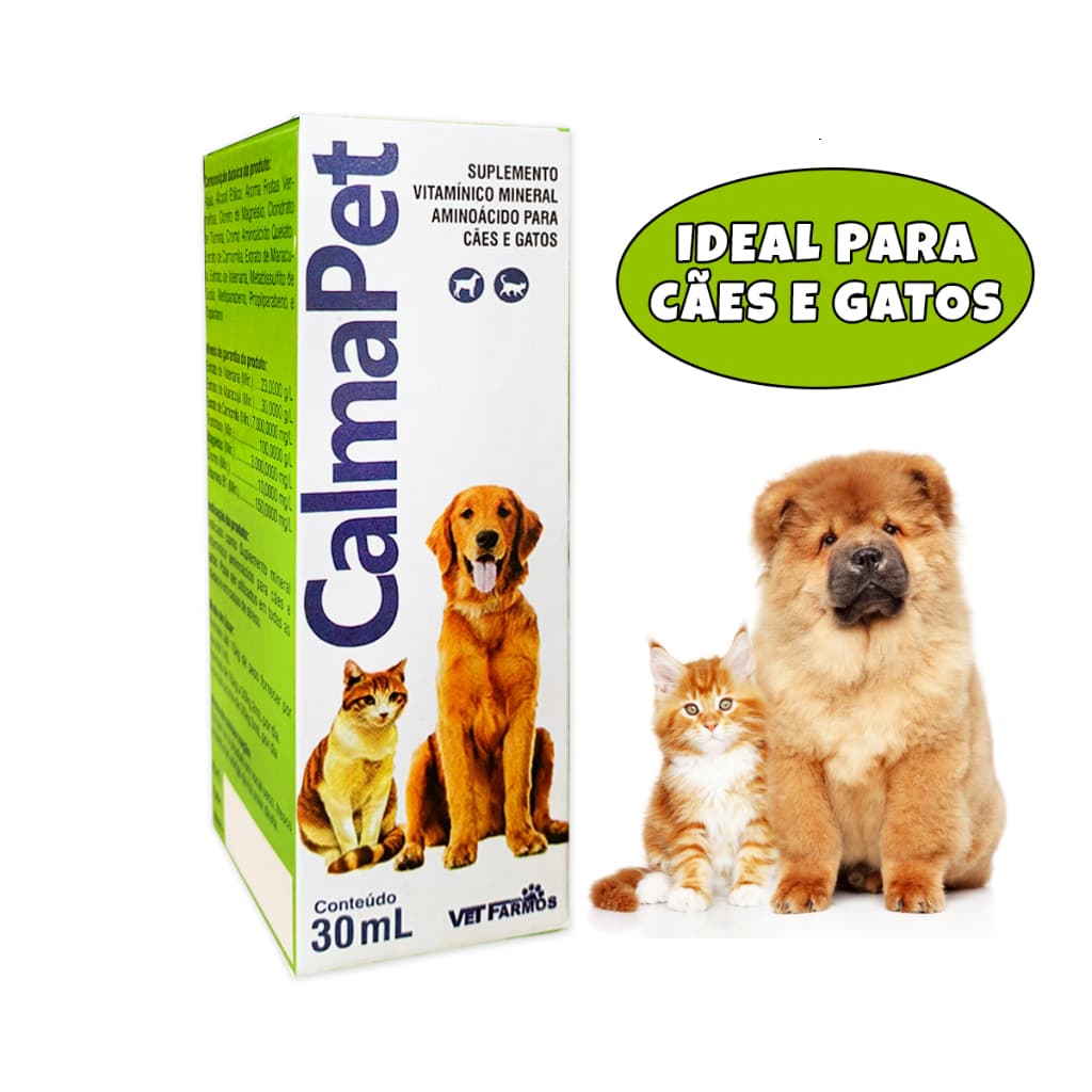 Calmapet Calmante Natural Para Cães e Gatos Viagem