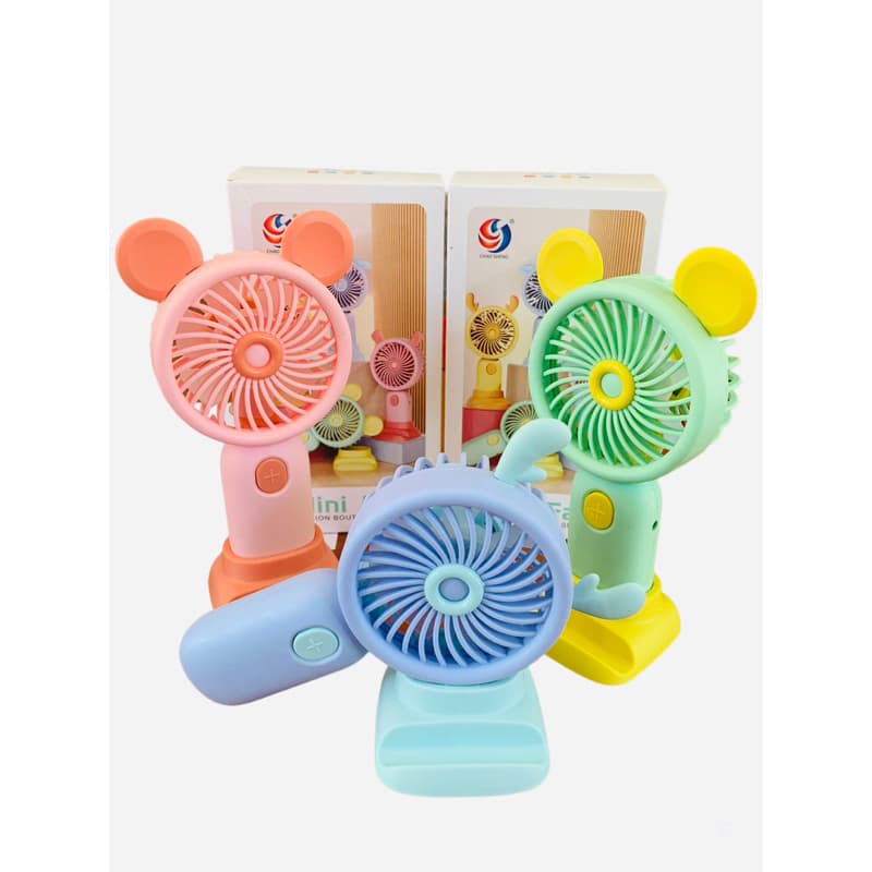 Mini Ventilador Recarregável Portátil De Mão Mesa Usb