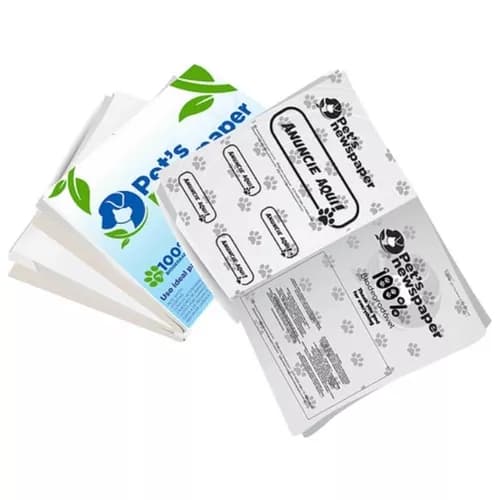 Tapete Higiênico Feito De Jornal Para Cachorros 50 Folhas