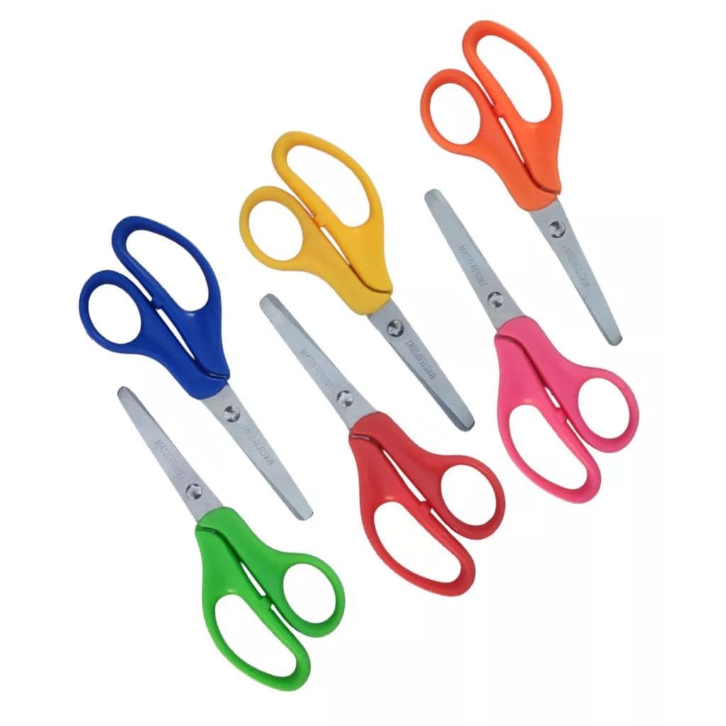 Tesoura Escolar Formato Anatômico Colorida 13 cm MP503 - MasterPrint