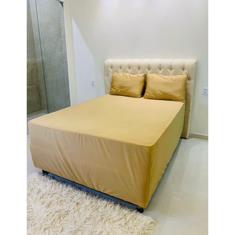 PROTETOR CAPA DE COLCHÃO LUVA BOX CASAL COM FRONHAS EM MALHA GEL