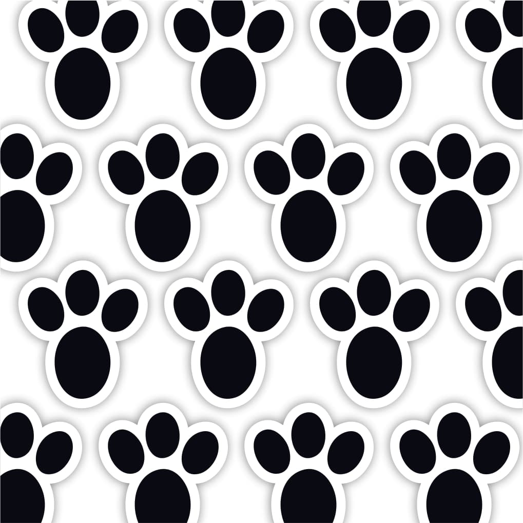 Patinhas adesivas de coelho da pascoa patas páscoa