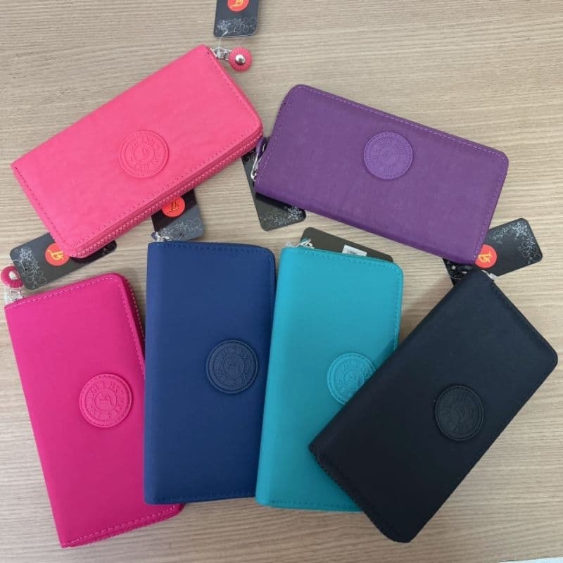 Carteira 4 em 1 Feminina Têxtil Porta Cartões, Notas, Identidades, Moedas 7437