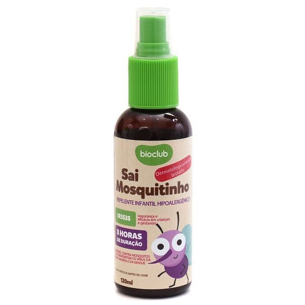 Sai Mosquitinho mosquito Repelente Infantil Natural Contra Dengue amo proteger BioClub