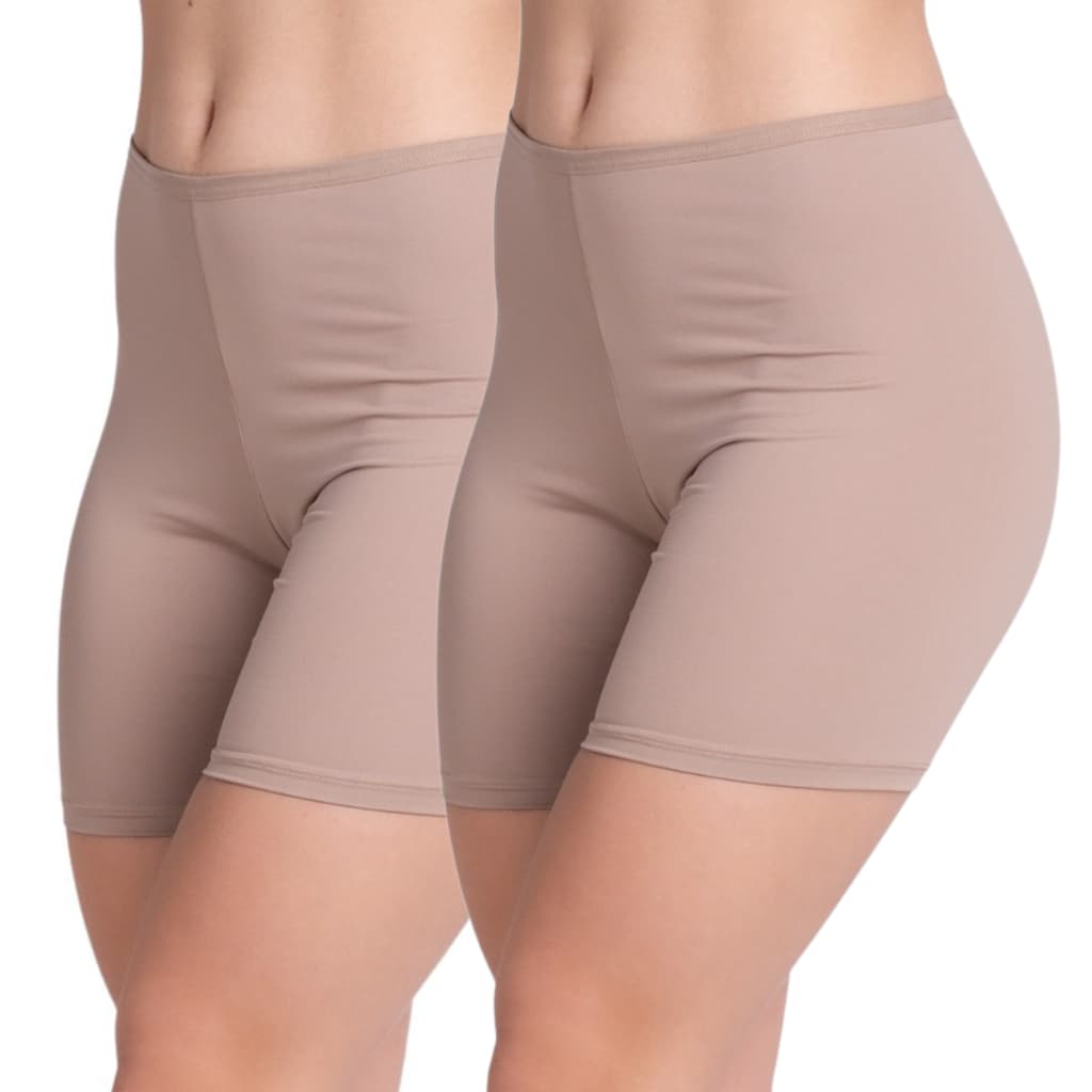 KIT 2 Short Segunda Pele Bermuda Anágua Liso Feminina Básico