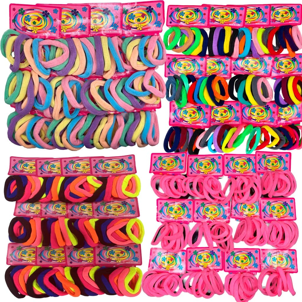 Kit 72 elasticos de cabelo rabico xuxa feminino