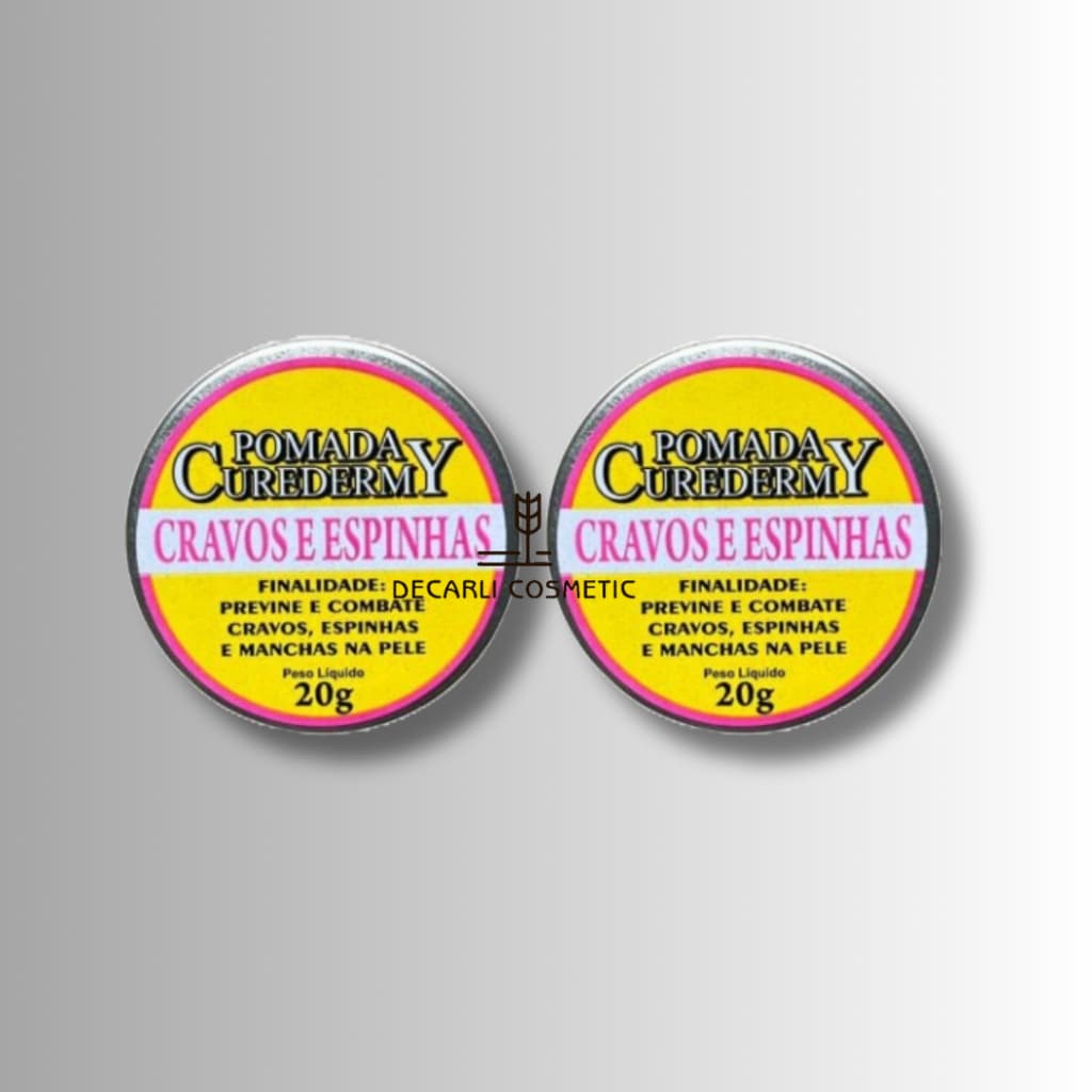 2 UN Pomada Cravos e Espinha curadermy 20g