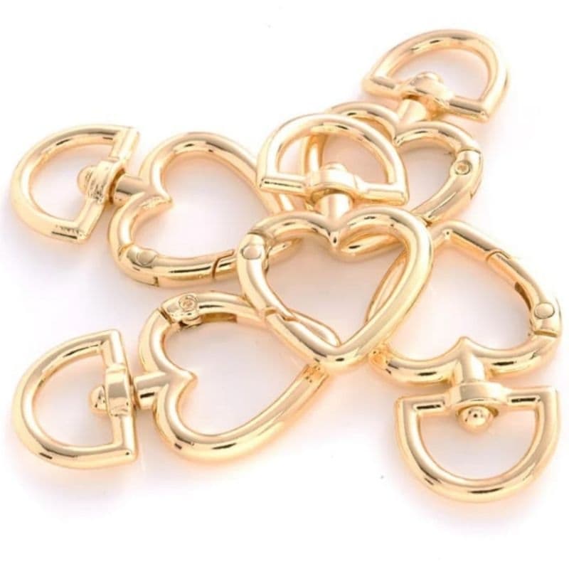 Mosquetão Coração Em Zamak 28mm