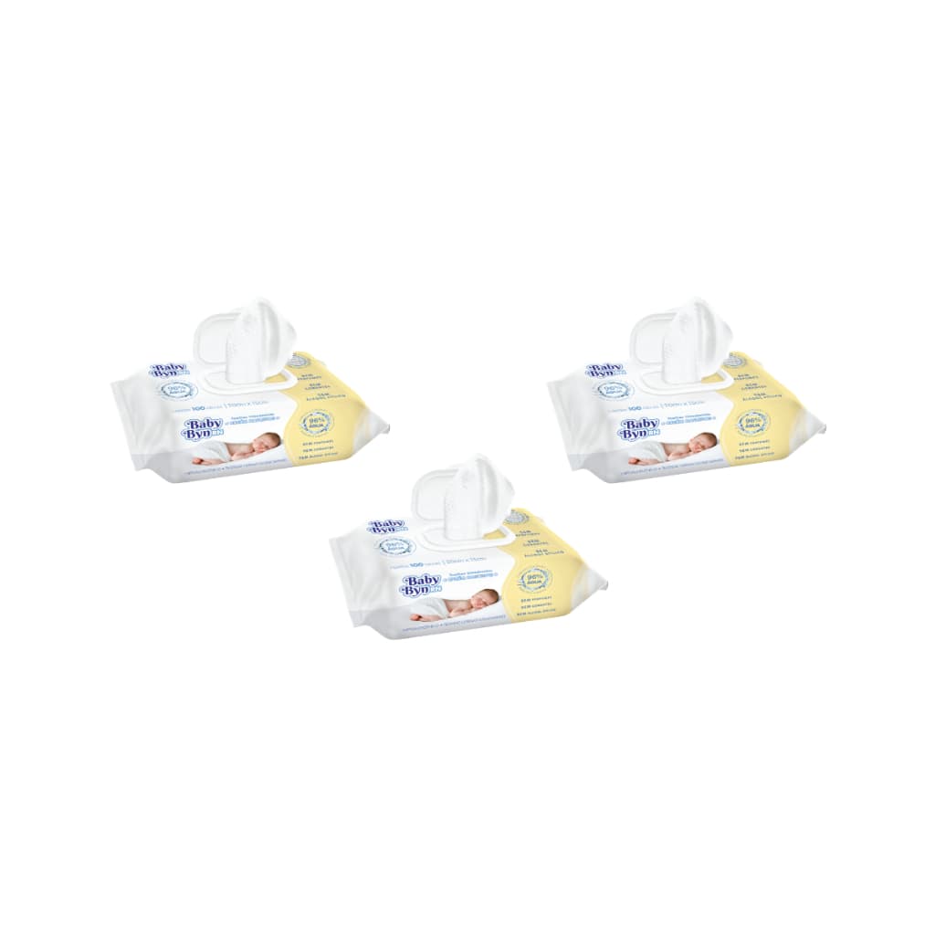 Toalha Umedecida Baby Byn RN 300fls (3undX100fls)