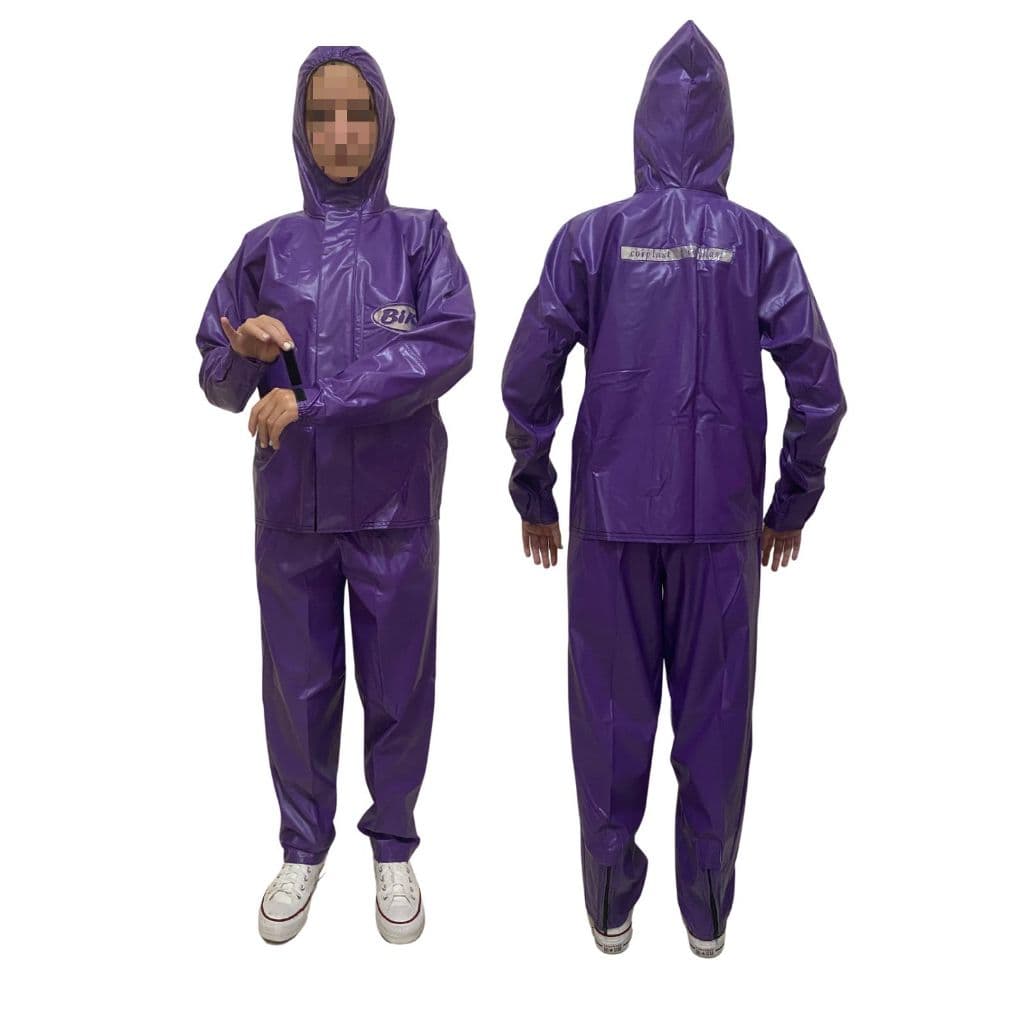 Capa de Chuva para motociclista Feminina em PVC 100% Impermeável