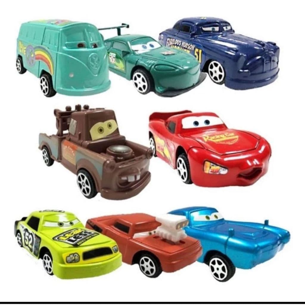 Kit 8 Carrinhos Fricção Brinquedo Carros na Promoção Pura Diversão. Pronta Entrega