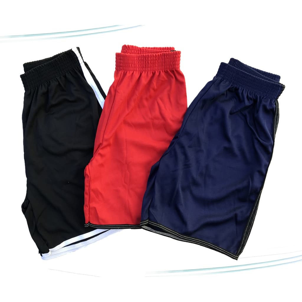 Kit 3 Bermudas Esportivas Futebol Poliester Menino Juvenil Tamanho 10 ao 16