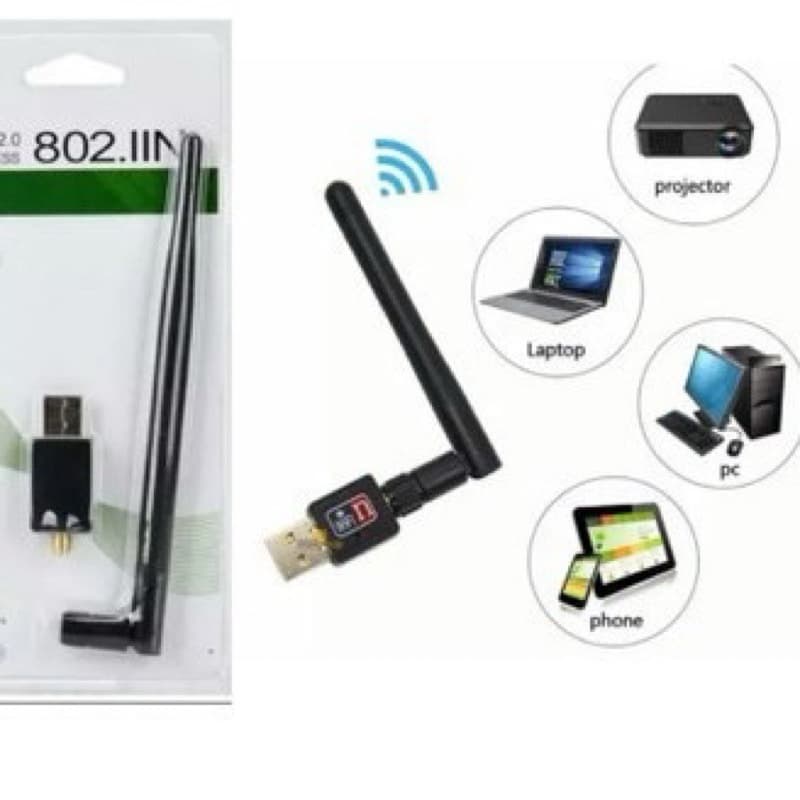 Antena Wireless Usb Wifi 1200Mbps Receptor Pc Notebook 802.IIN Wi-fi Antenas